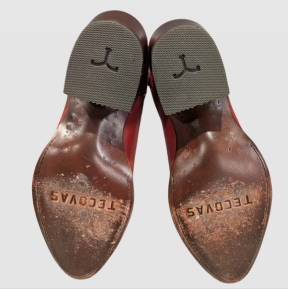 EUC Worn Once Tecovas Abby Crimson Red Cowboy Boots - Picture 7 of 7